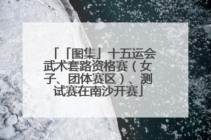 「图集」十五运会武术套路资格赛（女子、团体赛区）、测试赛在南沙开赛
