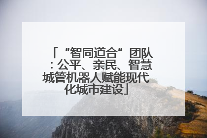 “智同道合”团队：公平、亲民、智慧城管机器人赋能现代化城市建设