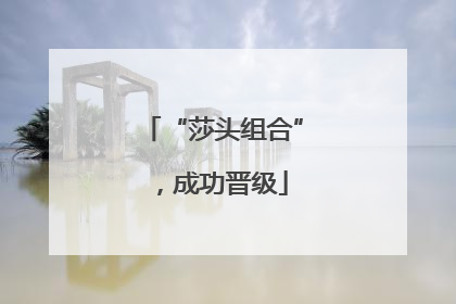 “莎头组合”，成功晋级