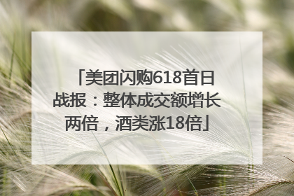 美团闪购618首日战报：整体成交额增长两倍，酒类涨18倍