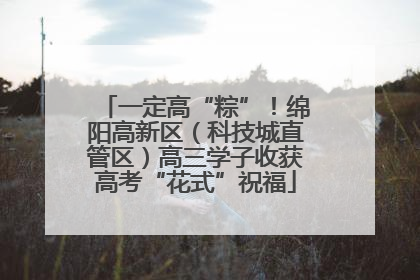 一定高“粽”！绵阳高新区（科技城直管区）高三学子收获高考“花式”祝福