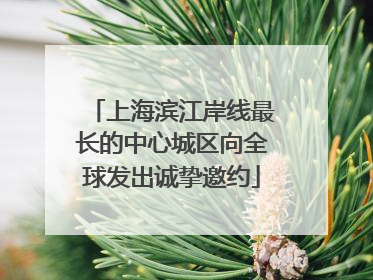上海滨江岸线最长的中心城区向全球发出诚挚邀约