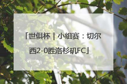 世俱杯｜小组赛：切尔西2-0胜洛杉矶FC