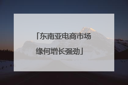 东南亚电商市场缘何增长强劲