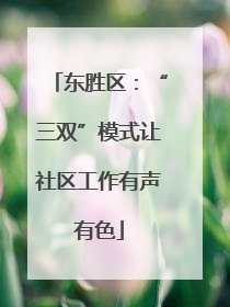 东胜区：“三双”模式让社区工作有声有色