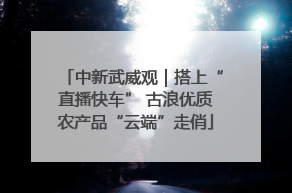 中新武威观｜搭上“直播快车” 古浪优质农产品“云端”走俏