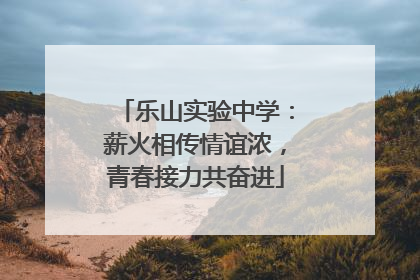 乐山实验中学：薪火相传情谊浓，青春接力共奋进