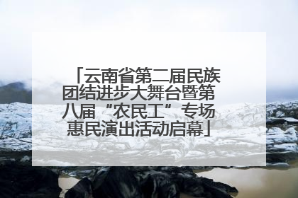 云南省第二届民族团结进步大舞台暨第八届“农民工”专场惠民演出活动启幕
