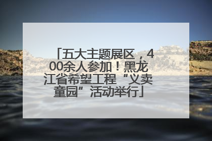 五大主题展区，400余人参加！黑龙江省希望工程“义卖童园”活动举行