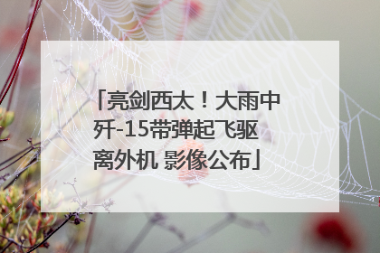 亮剑西太！大雨中歼-15带弹起飞驱离外机 影像公布