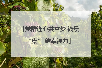 党群连心共富梦 钱景 “集” 结幸福力