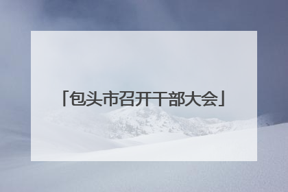 包头市召开干部大会
