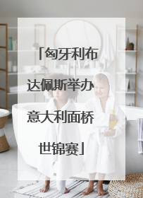 匈牙利布达佩斯举办意大利面桥世锦赛