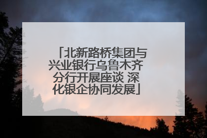 北新路桥集团与兴业银行乌鲁木齐分行开展座谈 深化银企协同发展