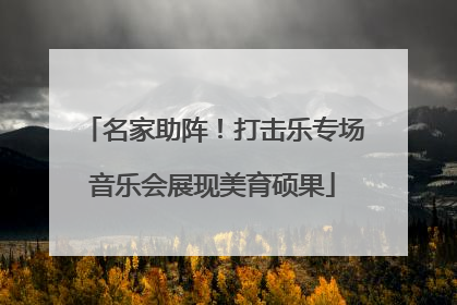 名家助阵！打击乐专场音乐会展现美育硕果