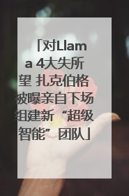 对Llama 4大失所望 扎克伯格被曝亲自下场组建新“超级智能”团队