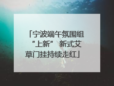 宁波端午氛围组“上新” 新式艾草门挂持续走红