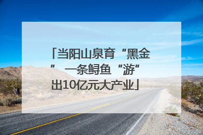 当阳山泉育“黑金” 一条鲟鱼“游”出10亿元大产业