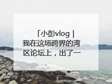 小彭vlog｜我在这场跨界的湾区论坛上，出了一道高考题……
