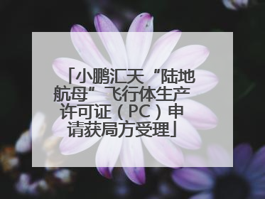 小鹏汇天“陆地航母”飞行体生产许可证（PC）申请获局方受理