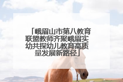 峨眉山市第八教育联盟教师齐聚峨眉实幼共探幼儿教育高质量发展新路径