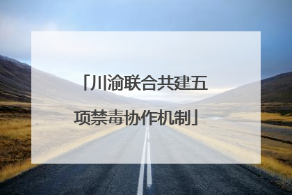 川渝联合共建五项禁毒协作机制