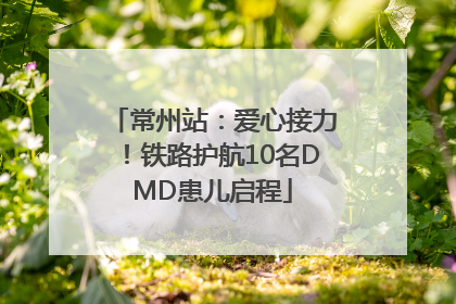 常州站：爱心接力！铁路护航10名DMD患儿启程