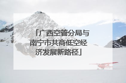 广西空管分局与南宁市共商低空经济发展新路径