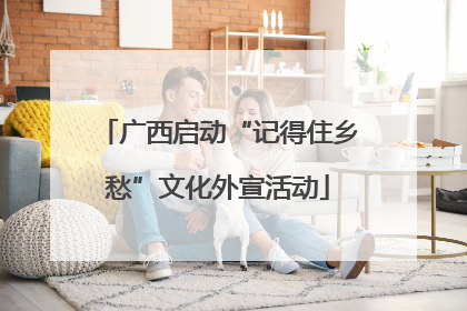 广西启动“记得住乡愁”文化外宣活动