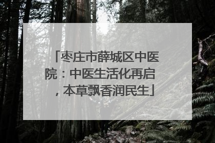 枣庄市薛城区中医院：中医生活化再启，本草飘香润民生
