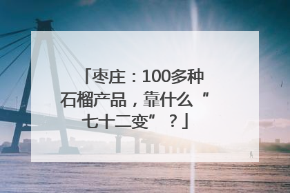 枣庄：100多种石榴产品，靠什么“七十二变”？