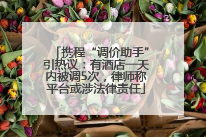 携程“调价助手”引热议：有酒店一天内被调5次，律师称平台或涉法律责任