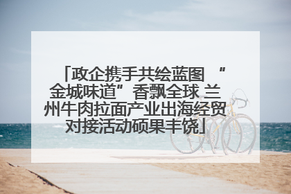 政企携手共绘蓝图 “金城味道”香飘全球 兰州牛肉拉面产业出海经贸对接活动硕果丰饶