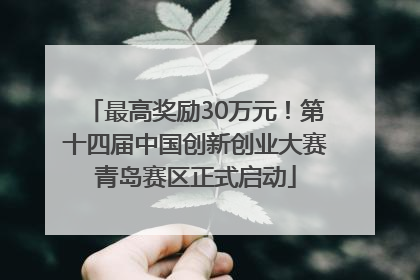 最高奖励30万元！第十四届中国创新创业大赛青岛赛区正式启动