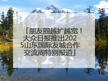 朋友圈越扩越宽！大众日报推出2025山东国际友城合作交流周特别报道