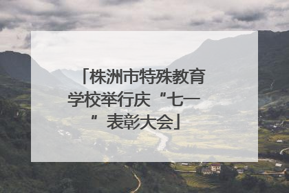 株洲市特殊教育学校举行庆“七一”表彰大会