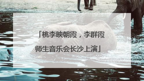 桃李映朝霞，李群霞师生音乐会长沙上演
