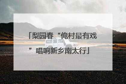 梨园春“俺村最有戏”唱响新乡南太行