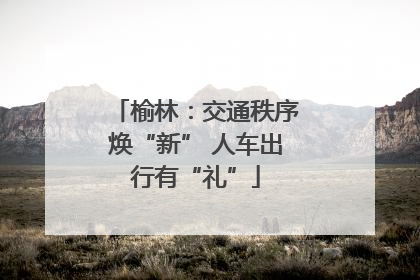 榆林：交通秩序焕“新” 人车出行有“礼”