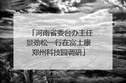 河南省委台办主任景劲松一行在富士康郑州科技园调研