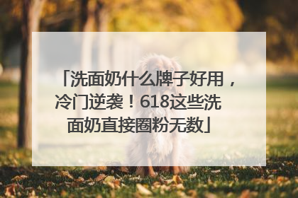 洗面奶什么牌子好用，冷门逆袭！618这些洗面奶直接圈粉无数