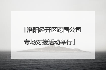 洛阳经开区跨国公司专场对接活动举行