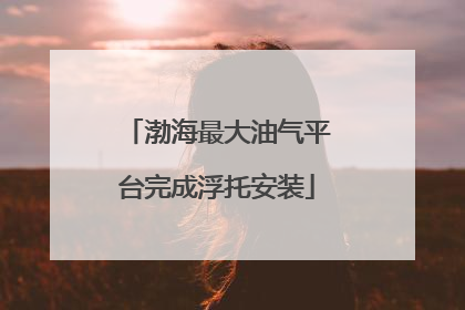 渤海最大油气平台完成浮托安装