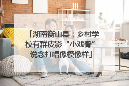 湖南衡山县：乡村学校有群皮影“小戏骨” 说念打唱像模像样