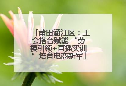 莆田涵江区：工会搭台赋能 “劳模引领+直播实训”培育电商新军