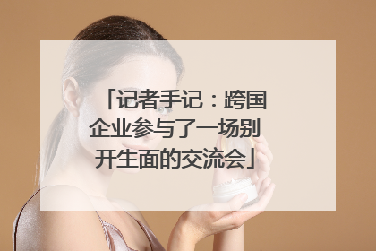 记者手记：跨国企业参与了一场别开生面的交流会