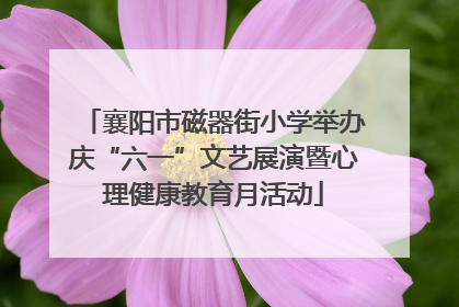 襄阳市磁器街小学举办庆“六一”文艺展演暨心理健康教育月活动