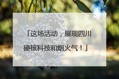 这场活动,展现四川硬核科技和烟火气!