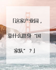 这家产业园，靠什么跻身“国家队”？