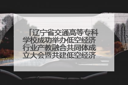 辽宁省交通高等专科学校成功举办低空经济行业产教融合共同体成立大会暨共建低空经济产教融合新生态论坛